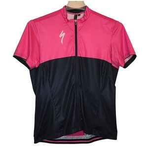 Specialized Women's RBX Comp Jersey Short Sleeve Pink Black Cycling Bike Size L